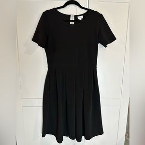 LuLaRoe Amelia Dress SOLID BLACK